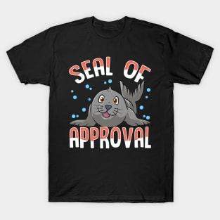 Cute & Funny Seal Of Approval Baby Seal Pun T-Shirt